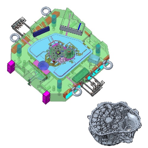汽车变速器壳体压铸模具